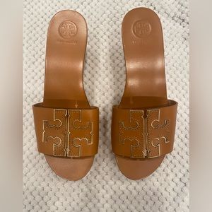 Tory Burch INES 80mm Wedge Slide, Size 7, Worn Once